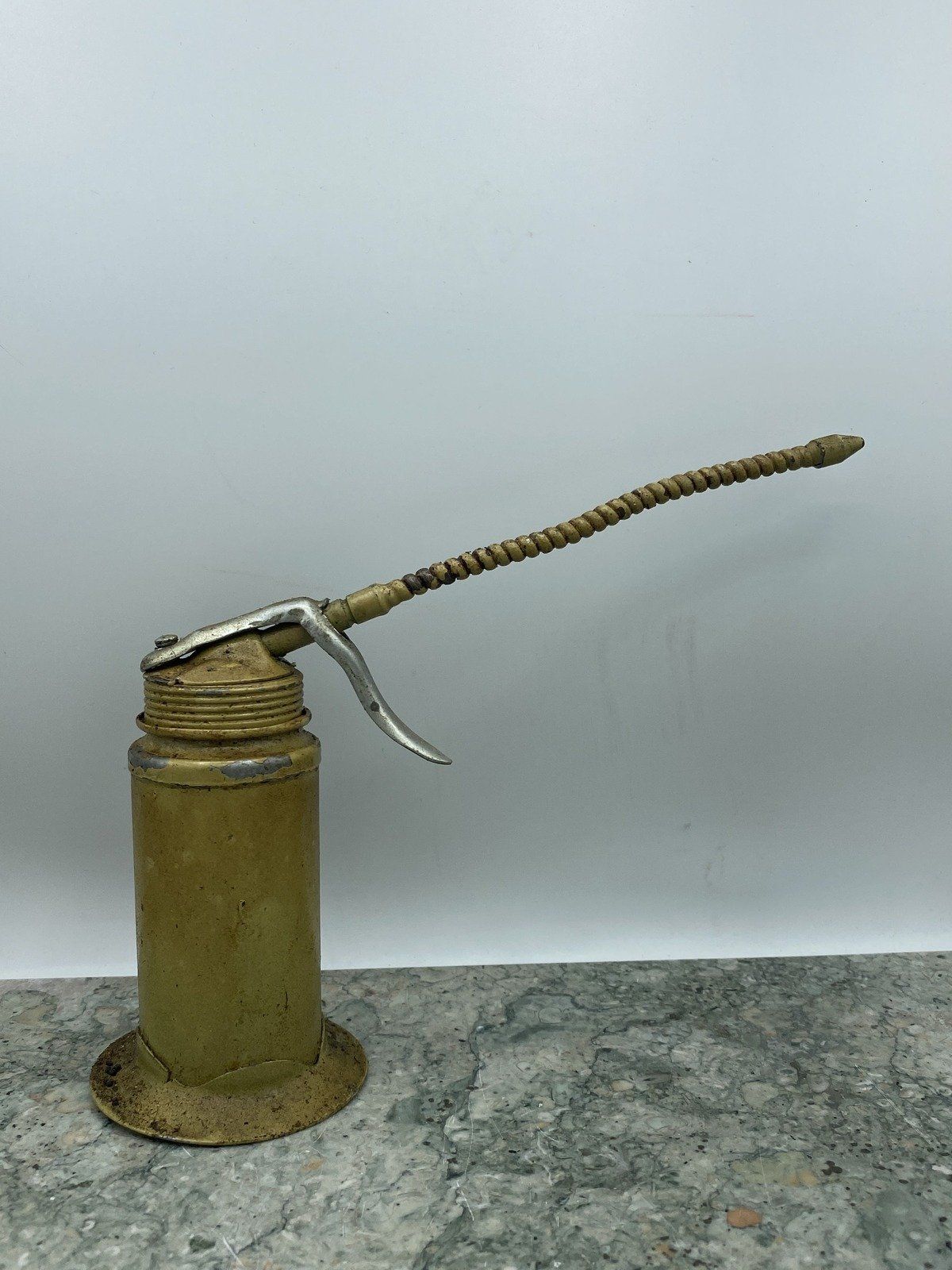 Yellow USA Stamped Oil Can