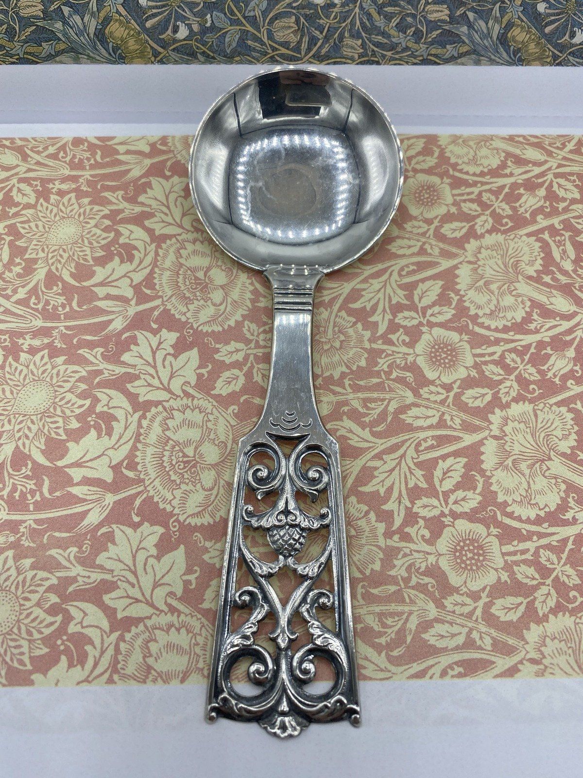 Large Vintage c.1950s Norwegian 830 Silver Candy/Nut Spoon 3