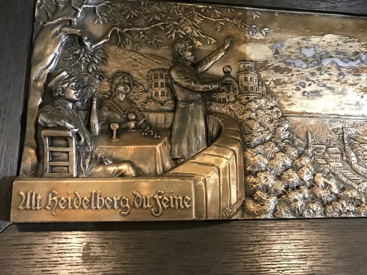 Alt Heidelburg du Feine Bronze Plaque 4