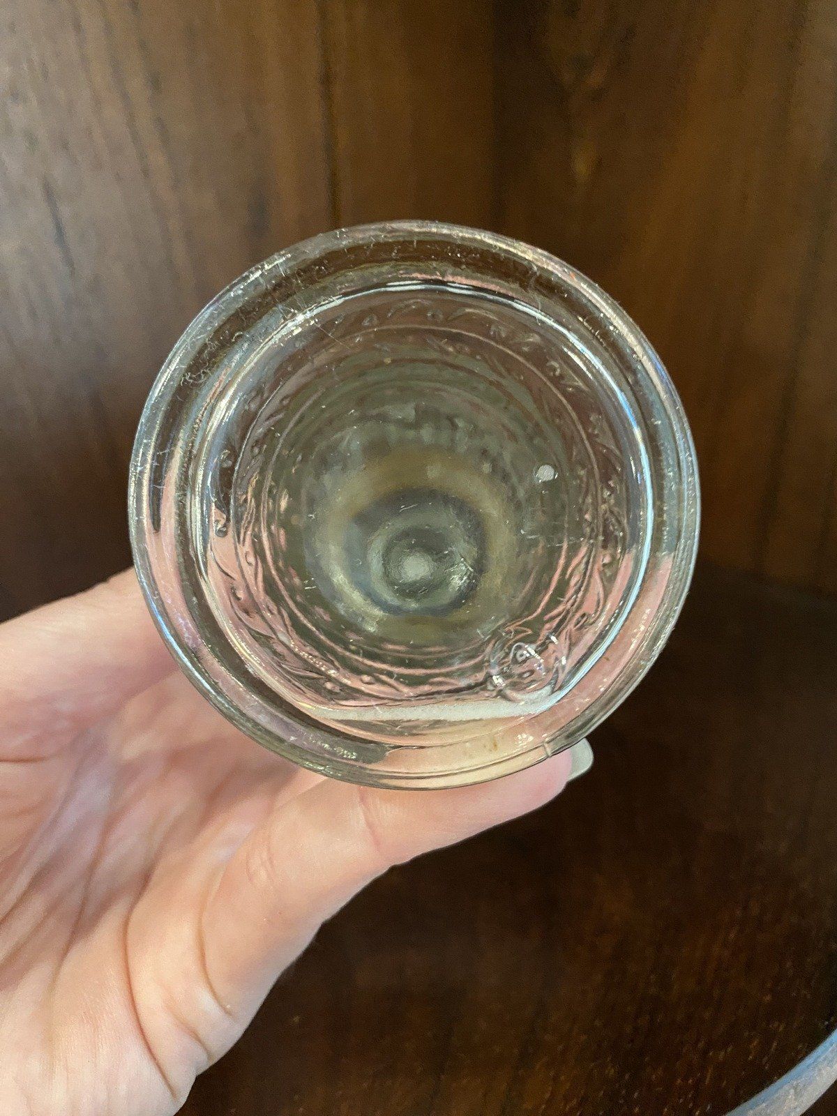 Vintage Corinthian Column Bottle w Figural Roman Motif Lid 8