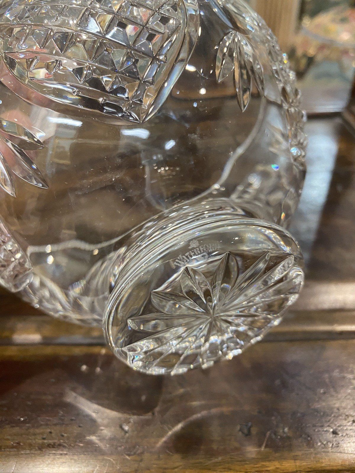 Waterford Crystal Heart Love Motif Pedestal Bowl 3