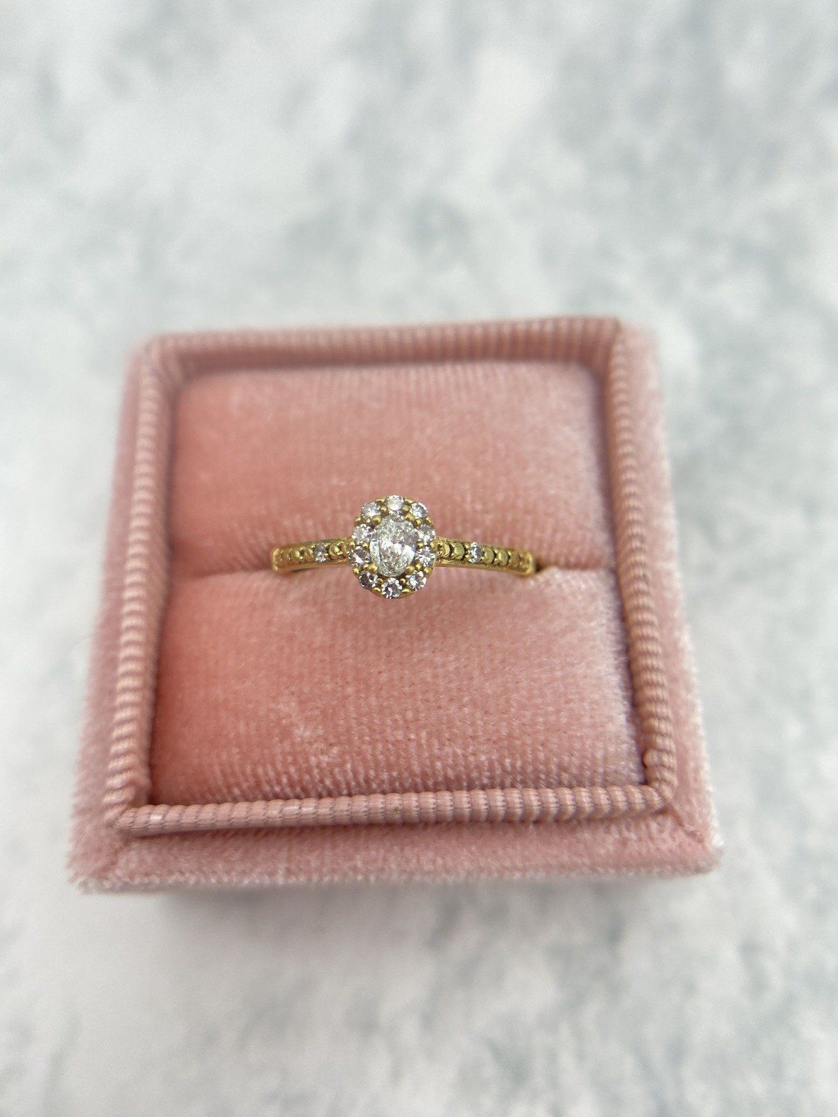 Gold Vermeil Sterling Silver Lab Grown Diamond Oval Halo Ring #3494 2