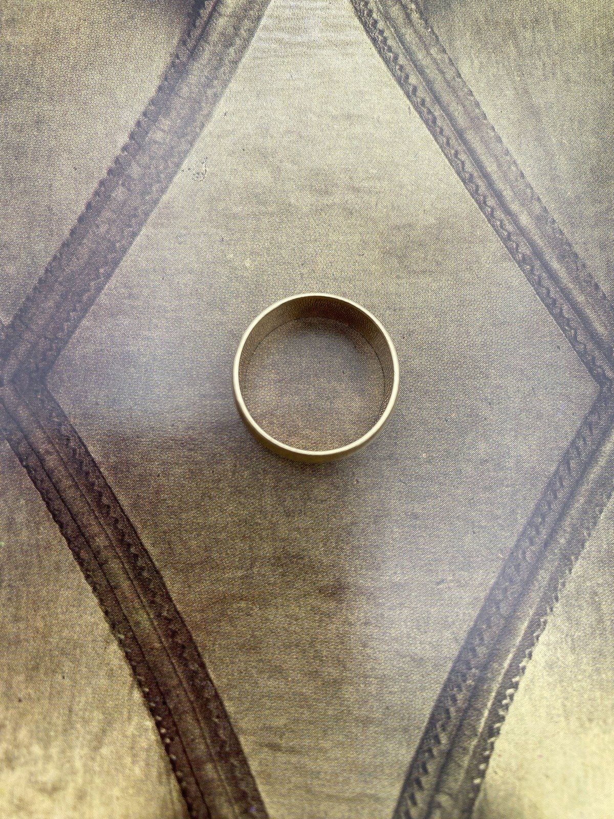 14k Gold Vintage 9mm Wide Cigar Band Ring #2325 4