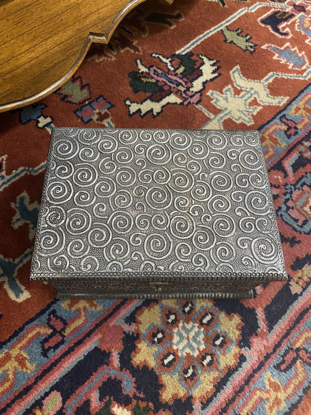 Modern Silver Spiral Box 749 3