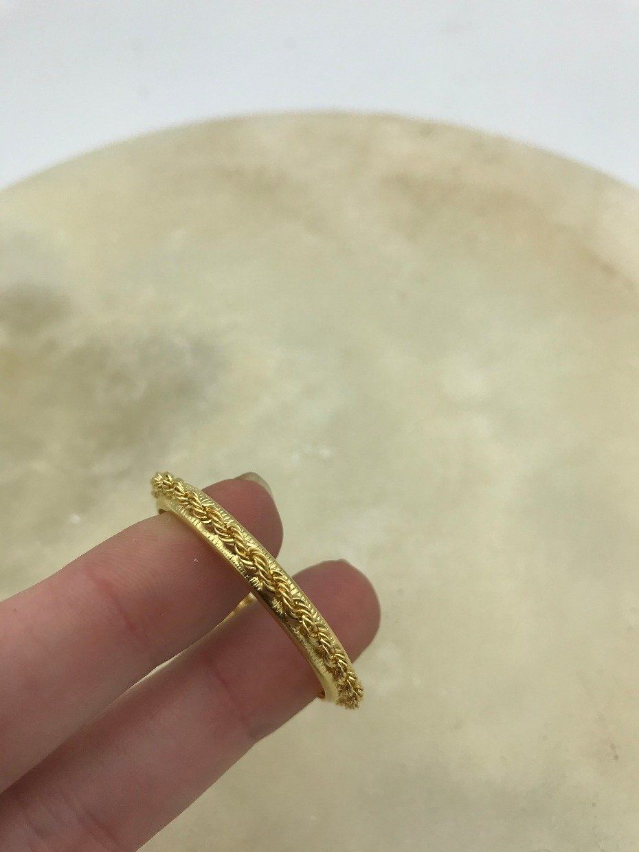 14k Gold Rope 1oz Eagle Coin Bezel 2