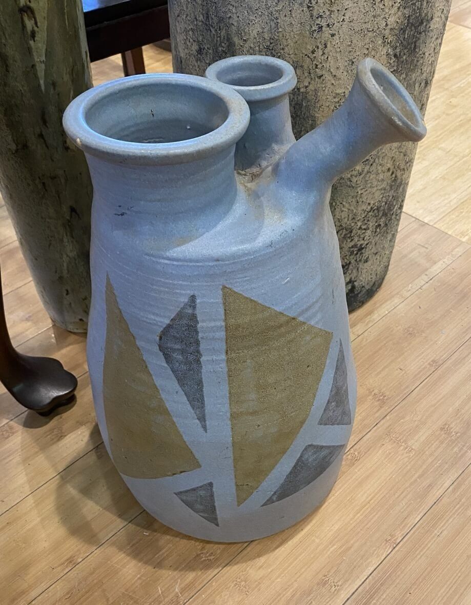 Large Pottery Vase by Mississippi Artist Joe Stribling Signed