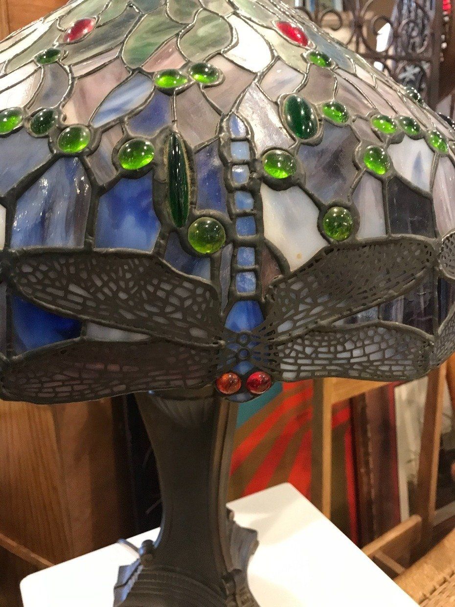 Tiffany Style Dragonfly Table Lamp 2