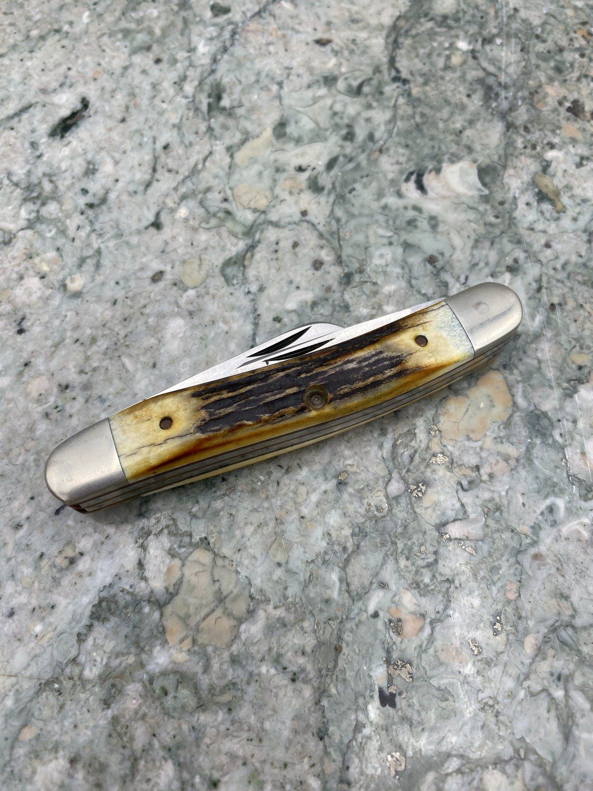 Vintage CASE XX c.1980-1905 75th Anniversary Edition 3 blade Stag Handle Knife 2