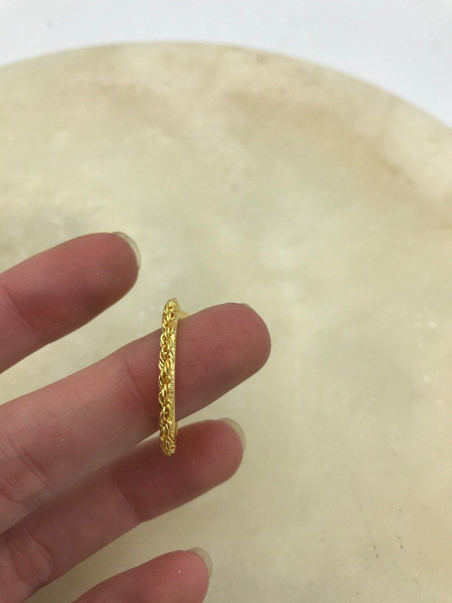 14k Gold Rope $5 Liberty Coin Bezel 2