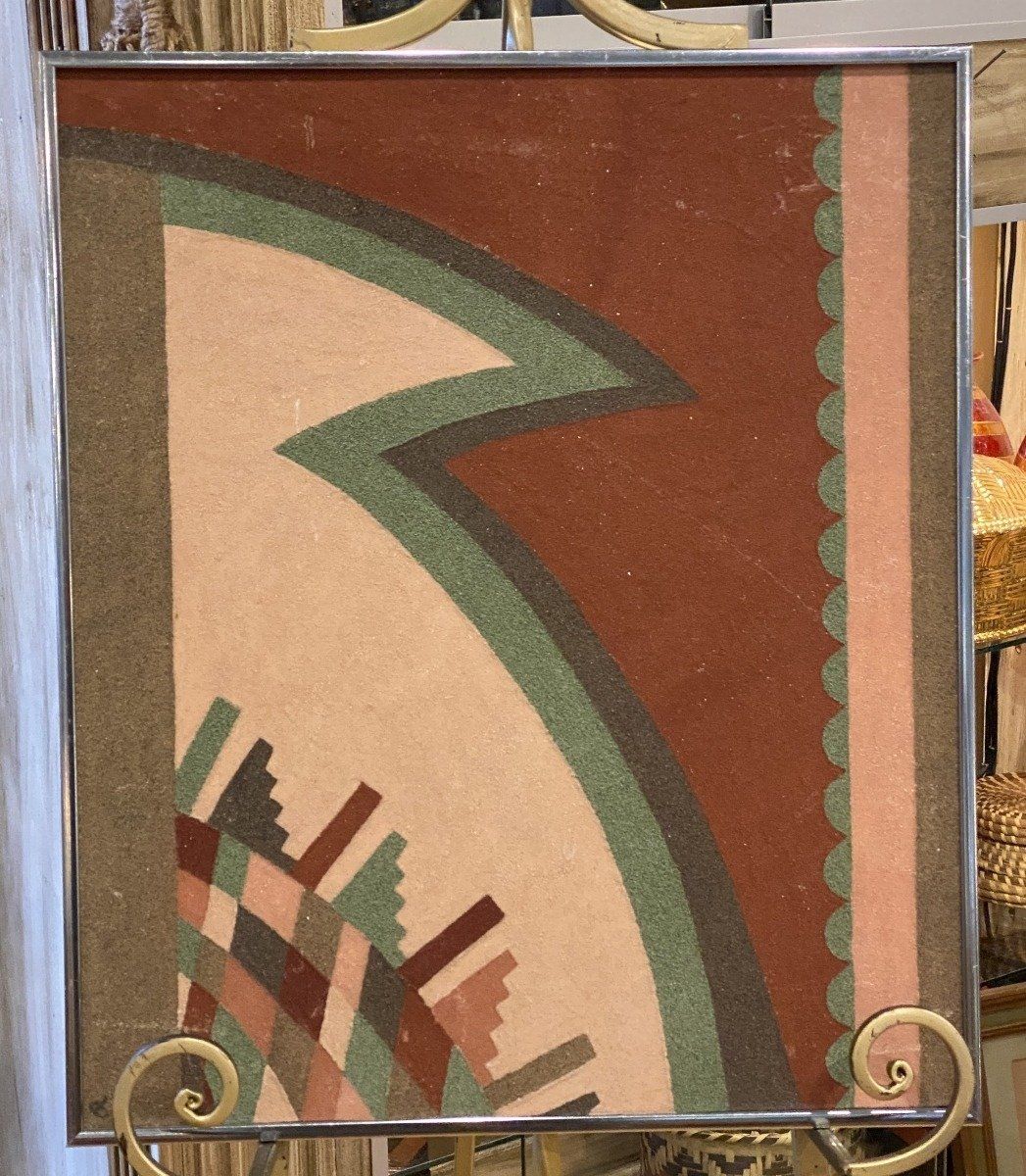 Tanya Brieger MS Sand Art Painting Pueblo Pictography Red 2