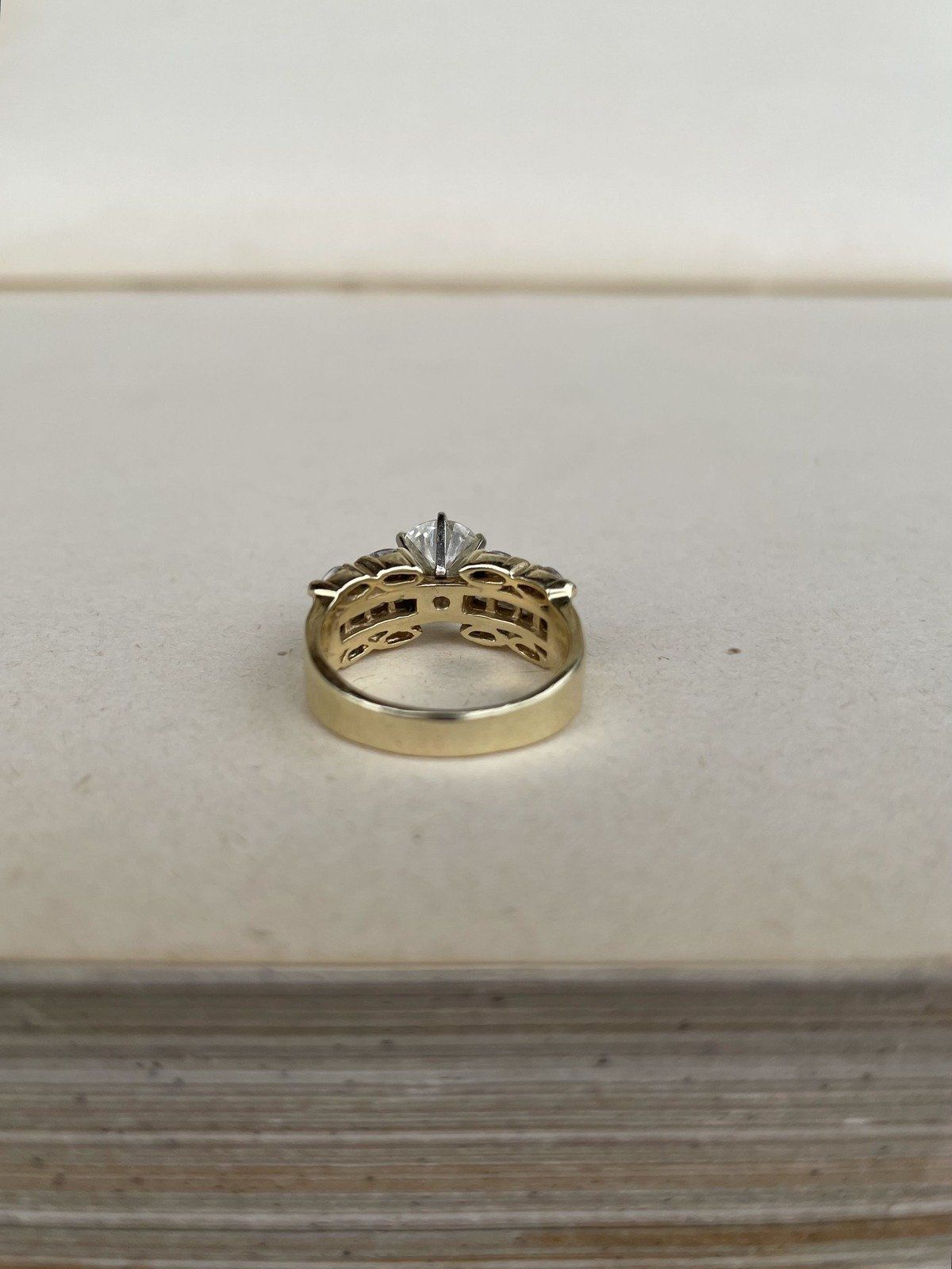 Superb 14k Gold 3.07ctw Diamond Engagement Ring w 1.53ct Center + Marquise Diamond Shoulders w IGI Appraisal 4