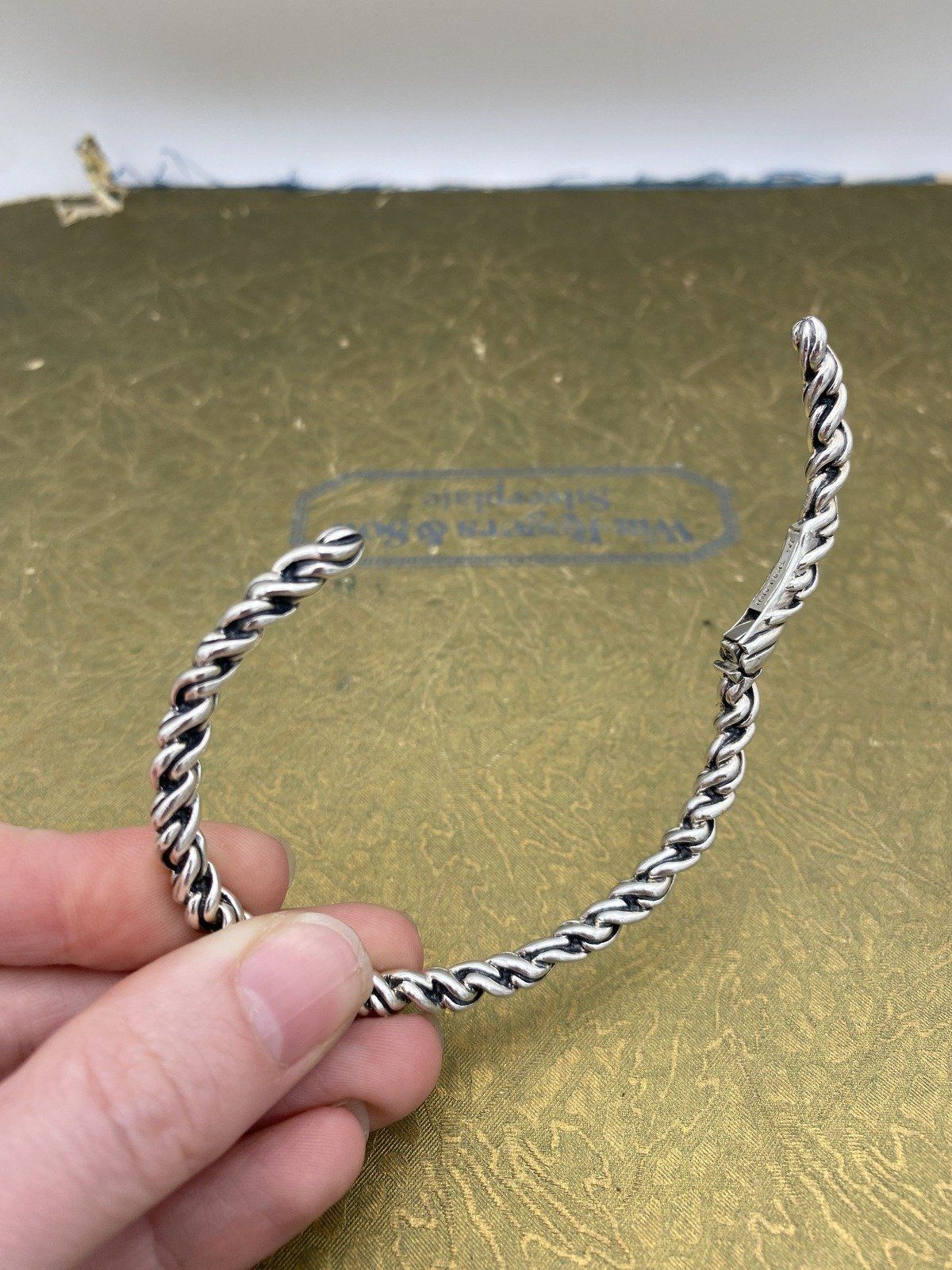 JAi Sterling Silver Twisted Wire Bangle Bracelet #2470 3