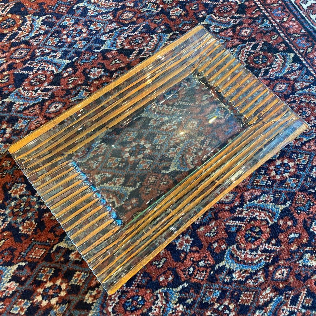 Colorful Art Glass Serving Tray 2