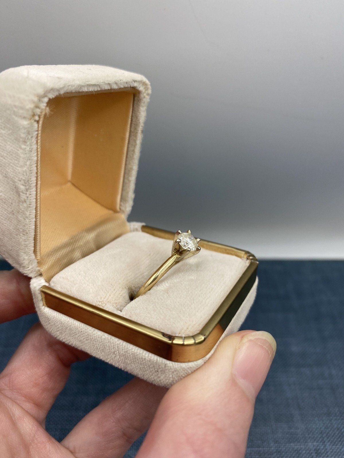 14k Gold Traditional .75ct Solitaire Diamond Engagement Ring 4