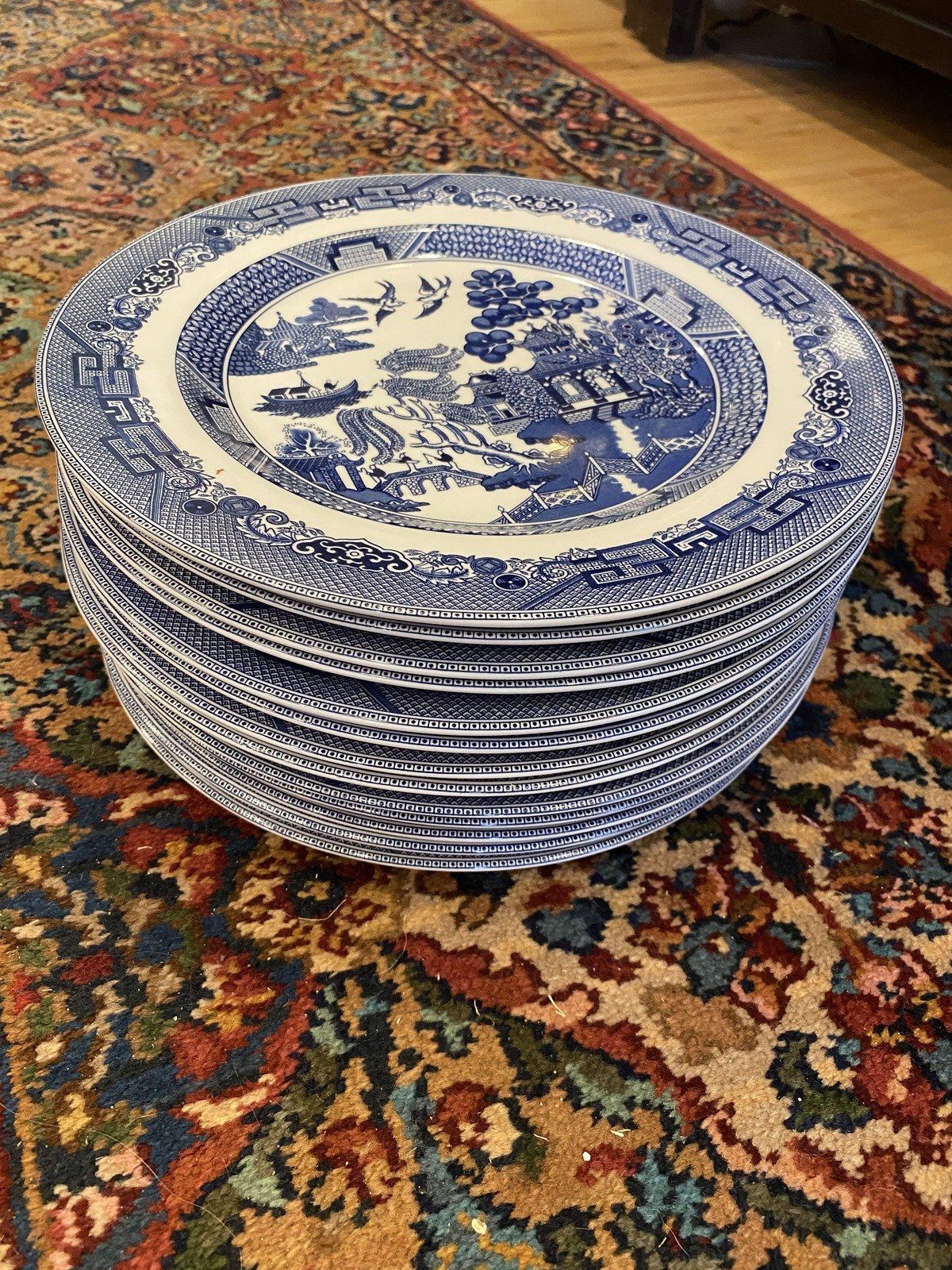 Johnson Bros Blue Willow Dinner Plate 11 (SOLD INDIVIDUALLY) #477 4