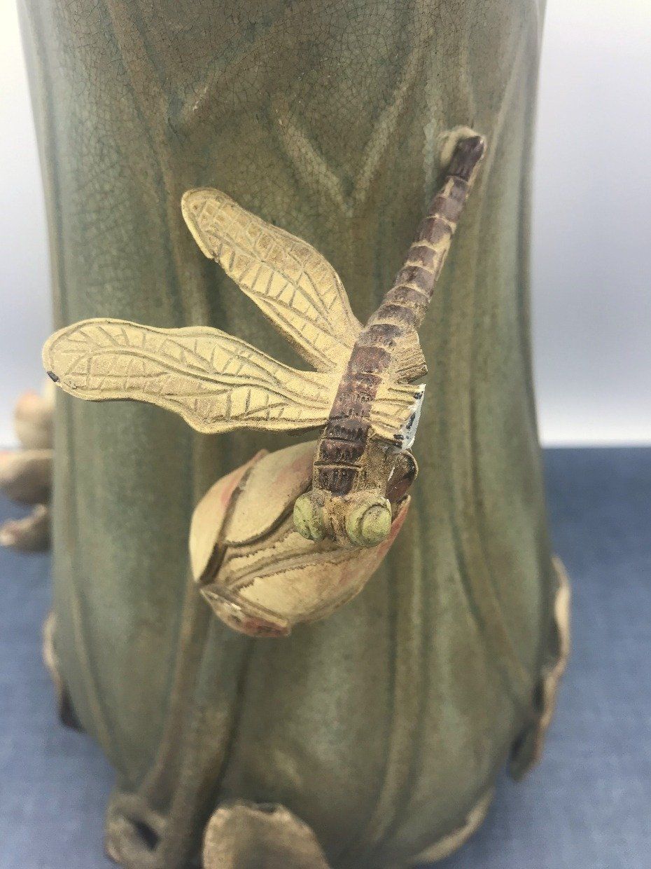 Antique Art Nouveau Flower Vase 4