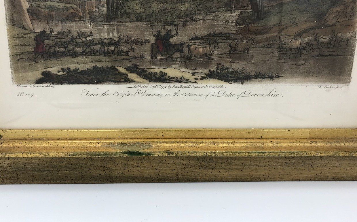 Claude le Lorrain delin Pastoral Scene w Livestock No. 109 Duke of Devonshire 2
