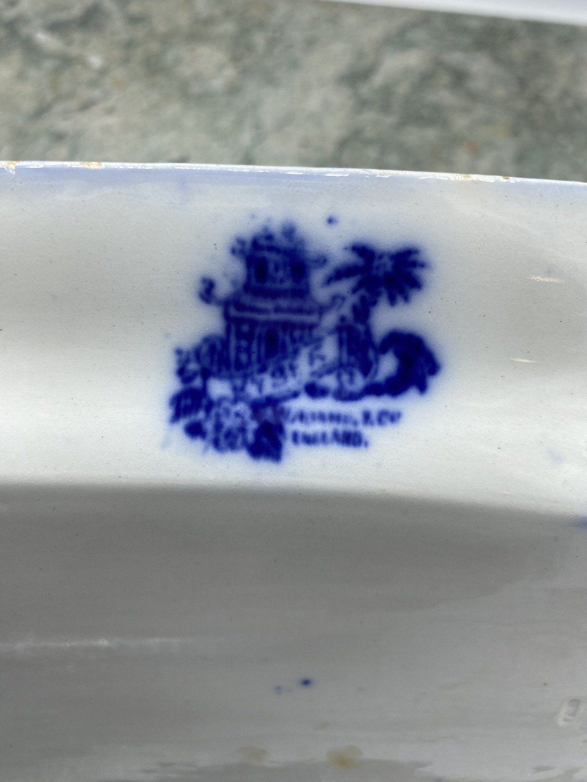Blue and White Platter 429 2