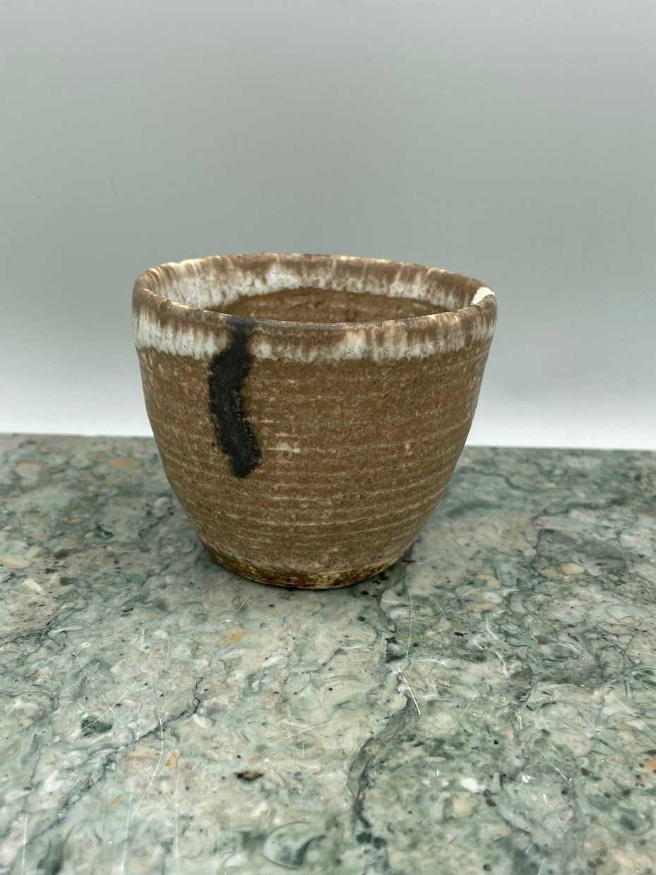 Unsigned Peter's Pottery Nutmeg Tumbler (Chipped) *AS IS*