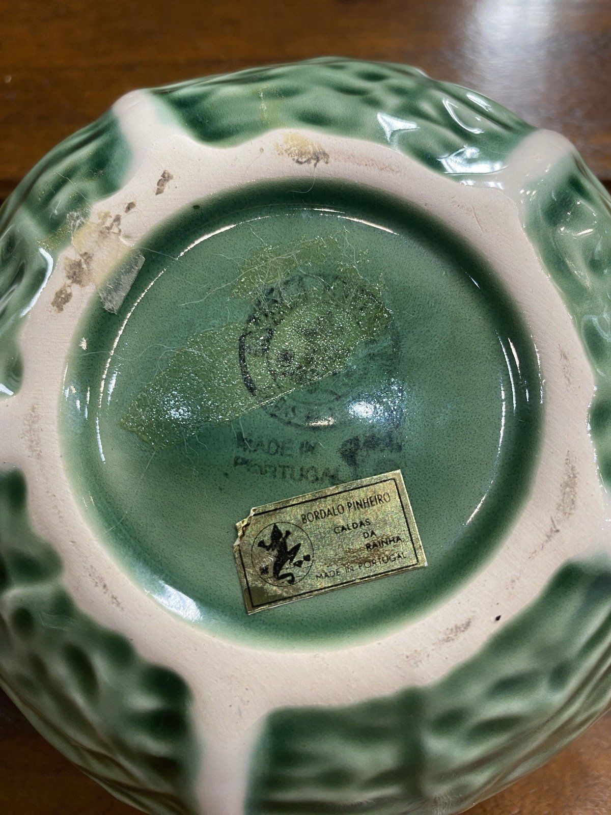 Bordallo Pinheiro Portugal Majolica Mini Lidded Cabbage Serving Bowl 6 9