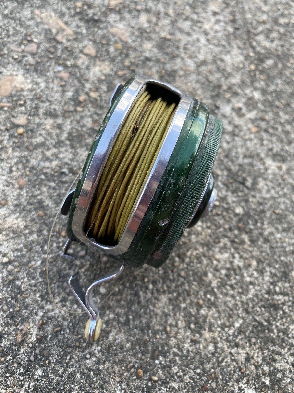 Vintage Shakespeare Silent Automatic Tru-Art No.1835 Model GD Fly Green Reel 8