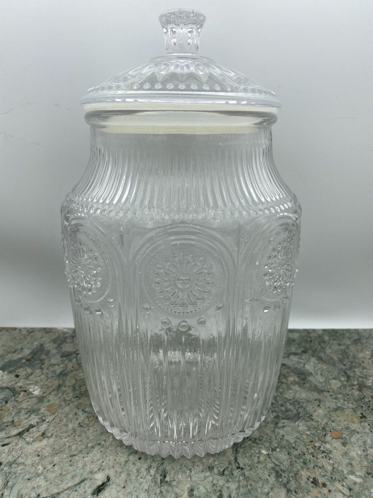 Pioneer Woman Pressed Glass Cannister
