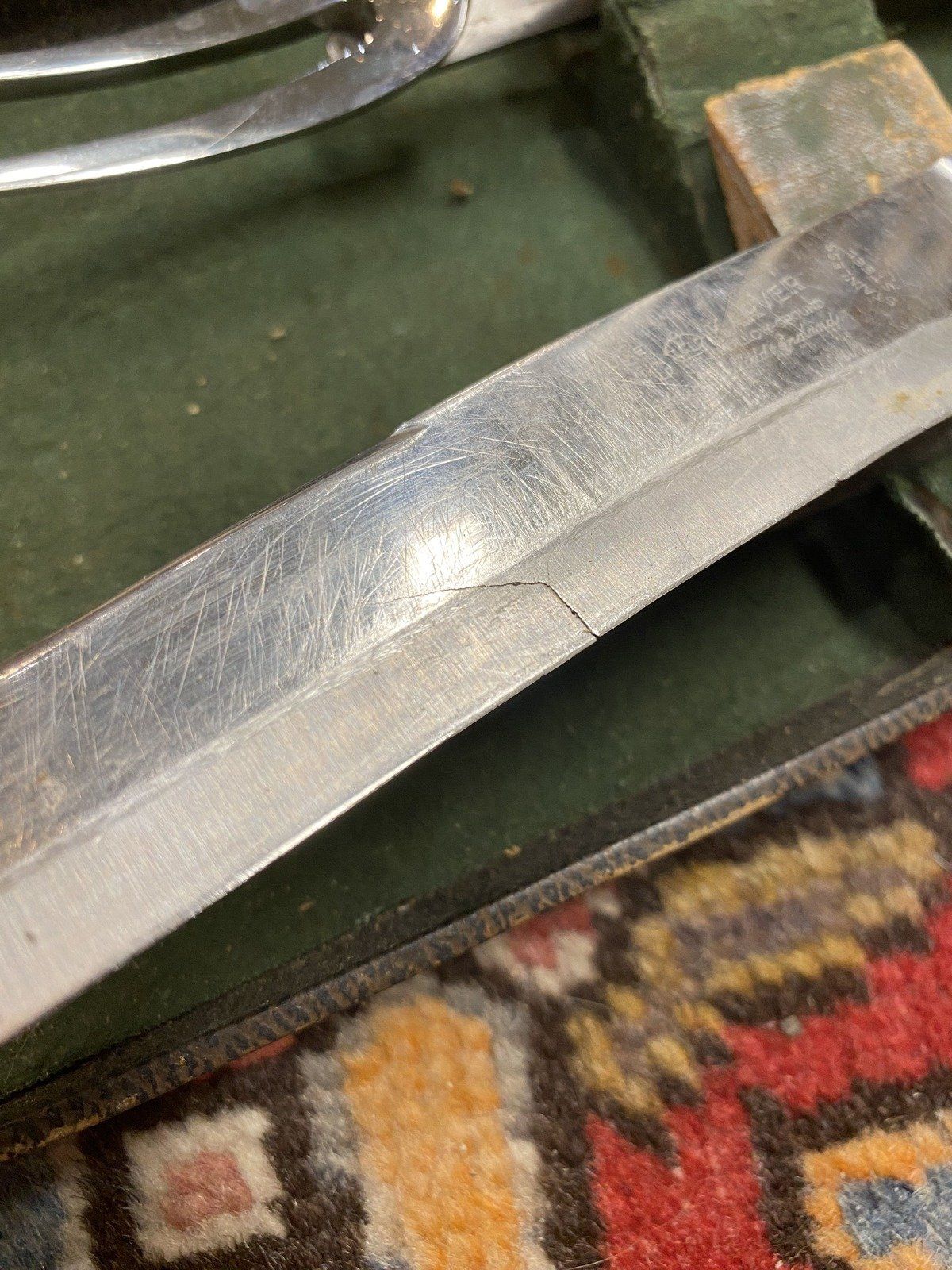 Antique Stag Handle Carving Set w Original Box 4