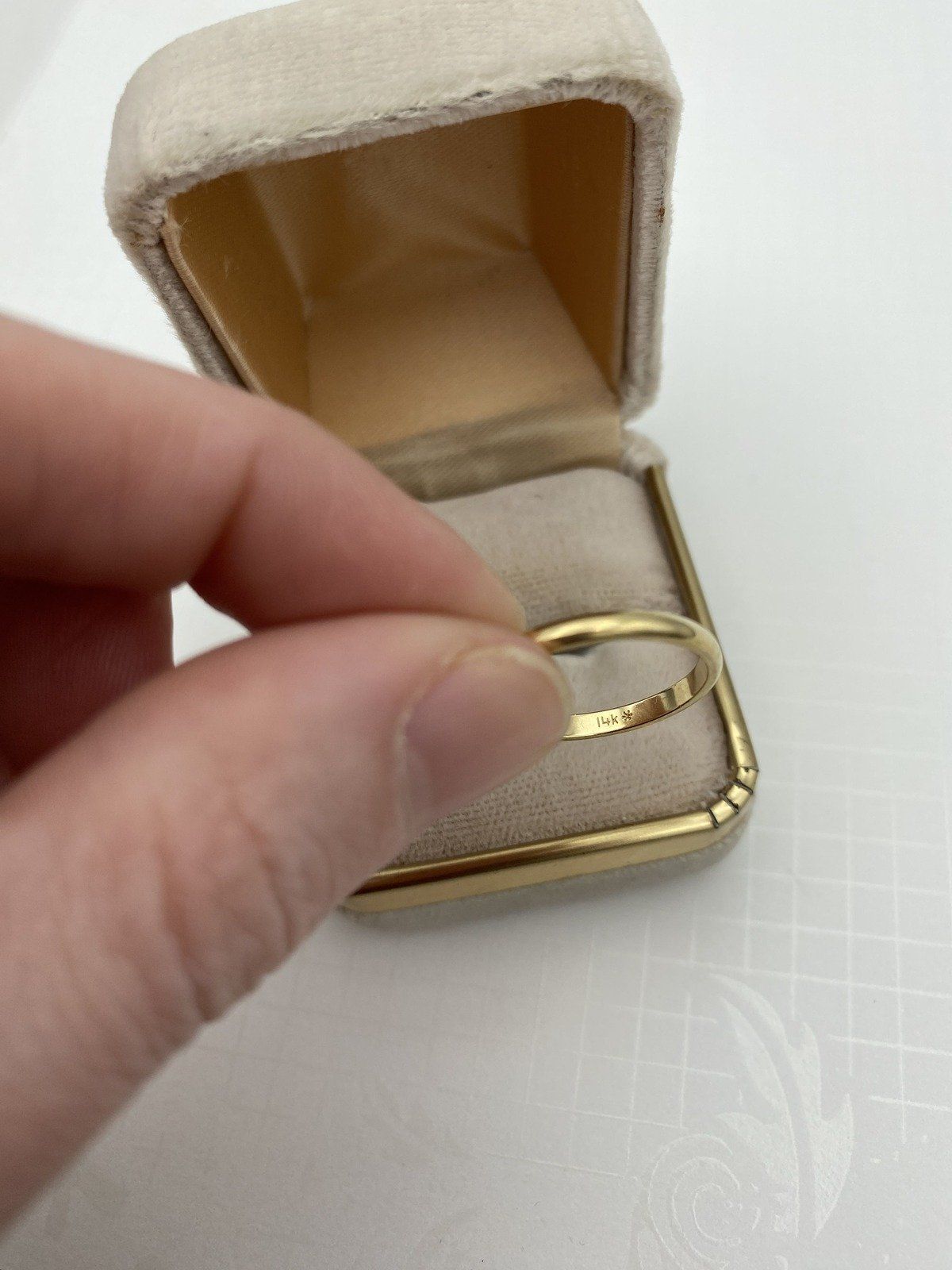 Dainty Traditional 14k Gold Thin 2mm Stackable/Engagement Ring Band 4