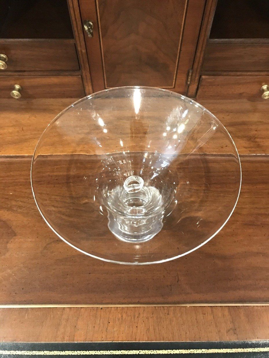 Steuben Crystal Footed Crystal Compote/Bowl 3