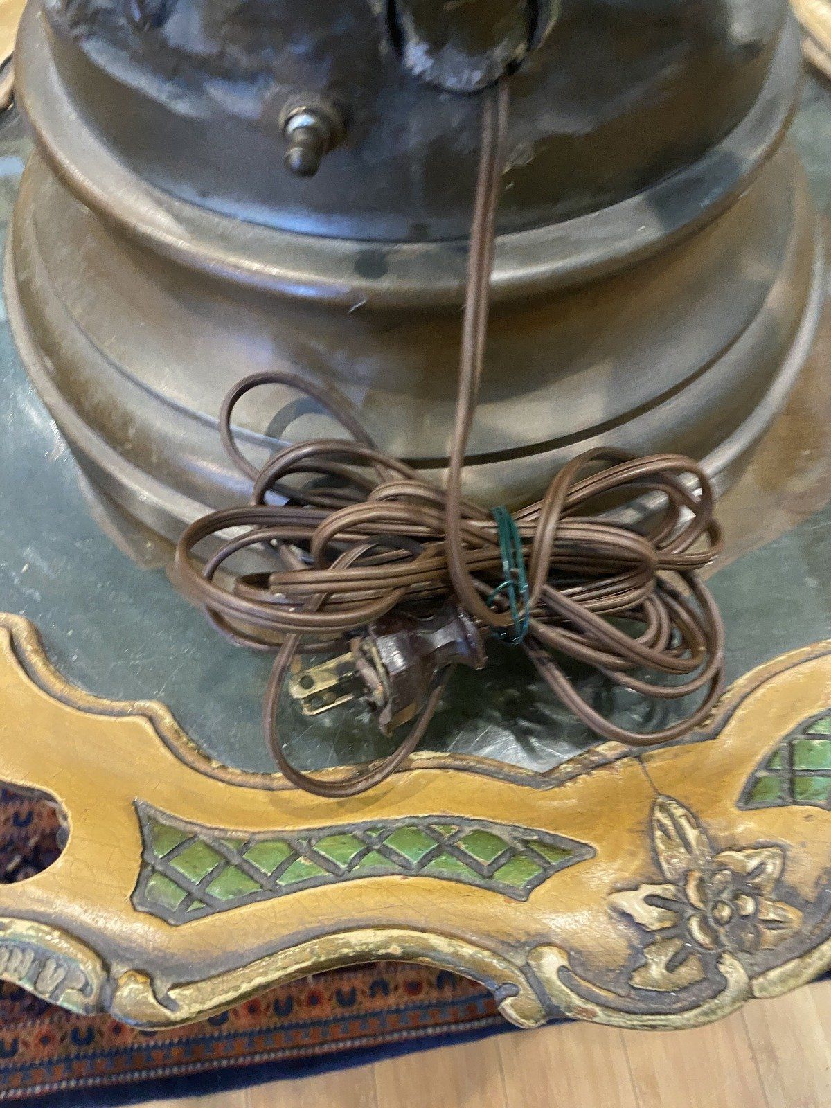 Dans Les Pres Moreau Art Nouveau Lamp #250 7
