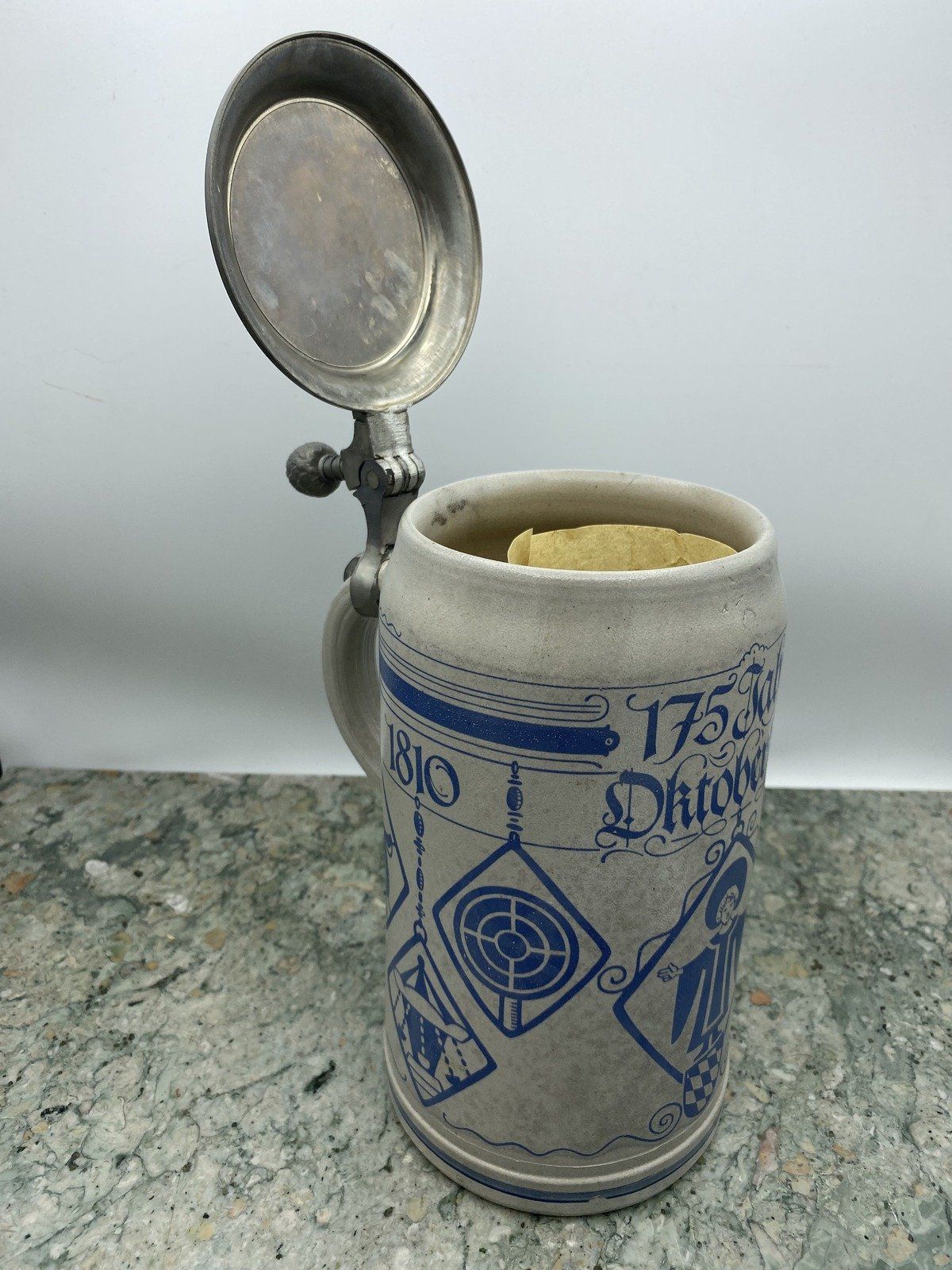 Official 1985 Oktoberfest 175th Year 1Liter Rastal Beer Stein Munich Germany 10