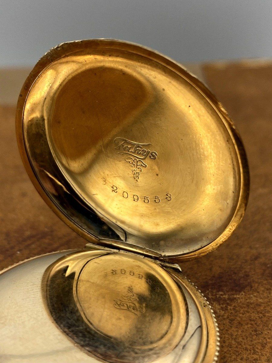 Antique Alpine Gold Filled 4S Hunter Case Pocket Watch 4