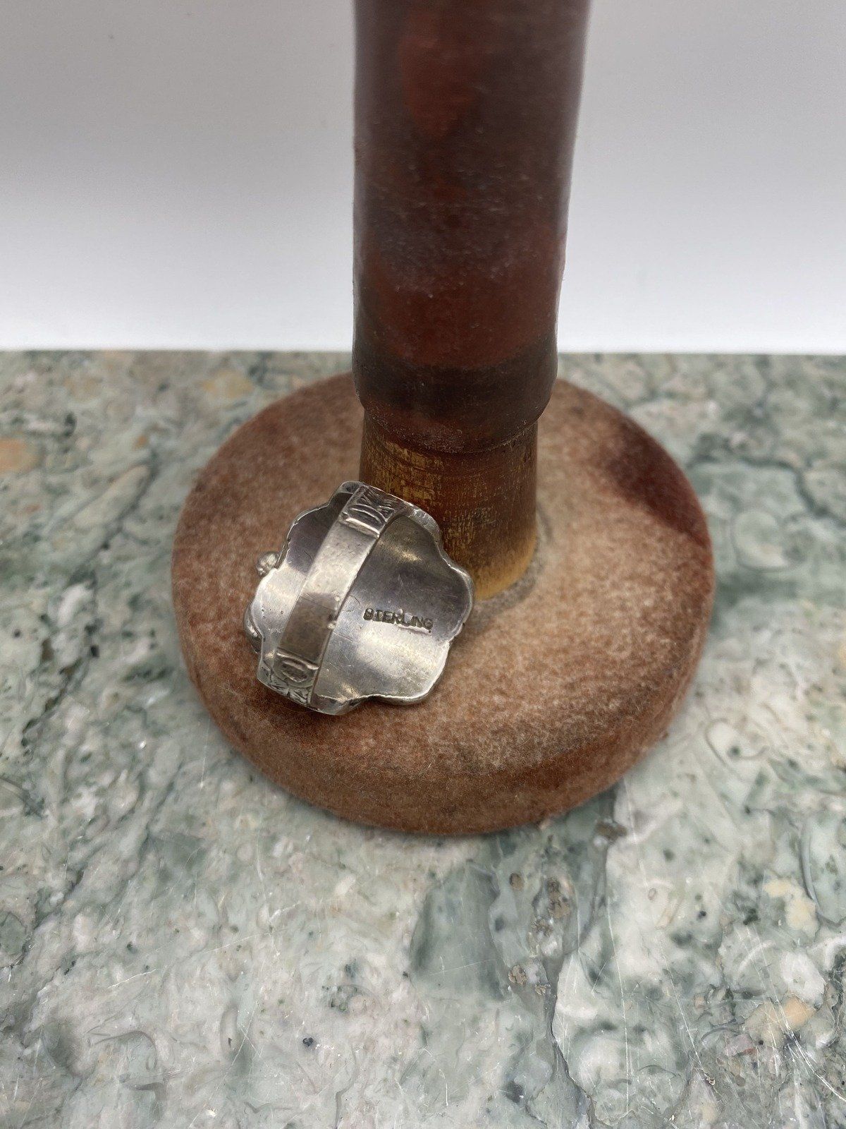 Rad Vintage Sterling Silver HEAVY Figural Western Equine Saddle Ring 2