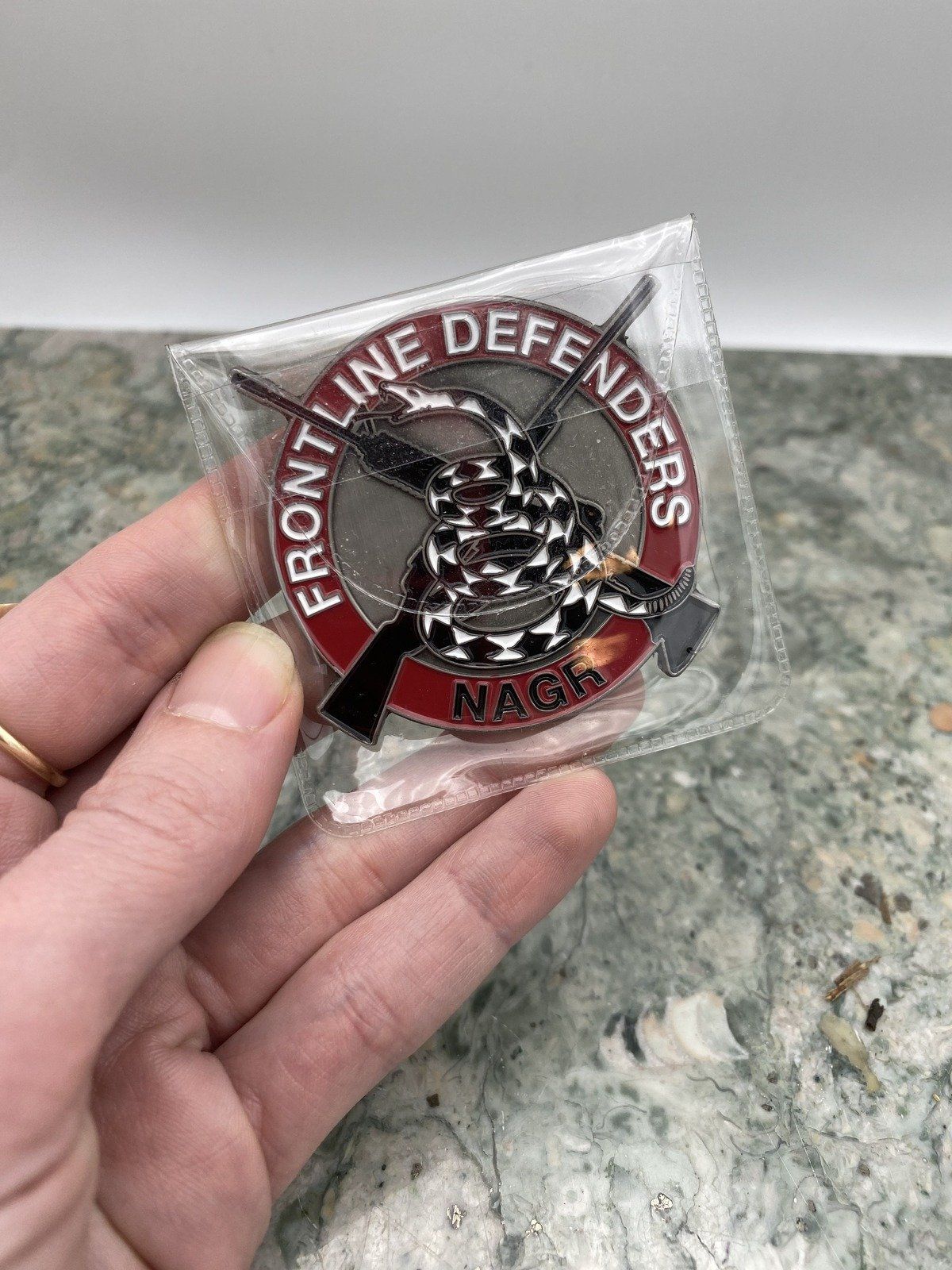 Front Line Defenders Don't Tread on Me 2nd Amend. Challenge Token
