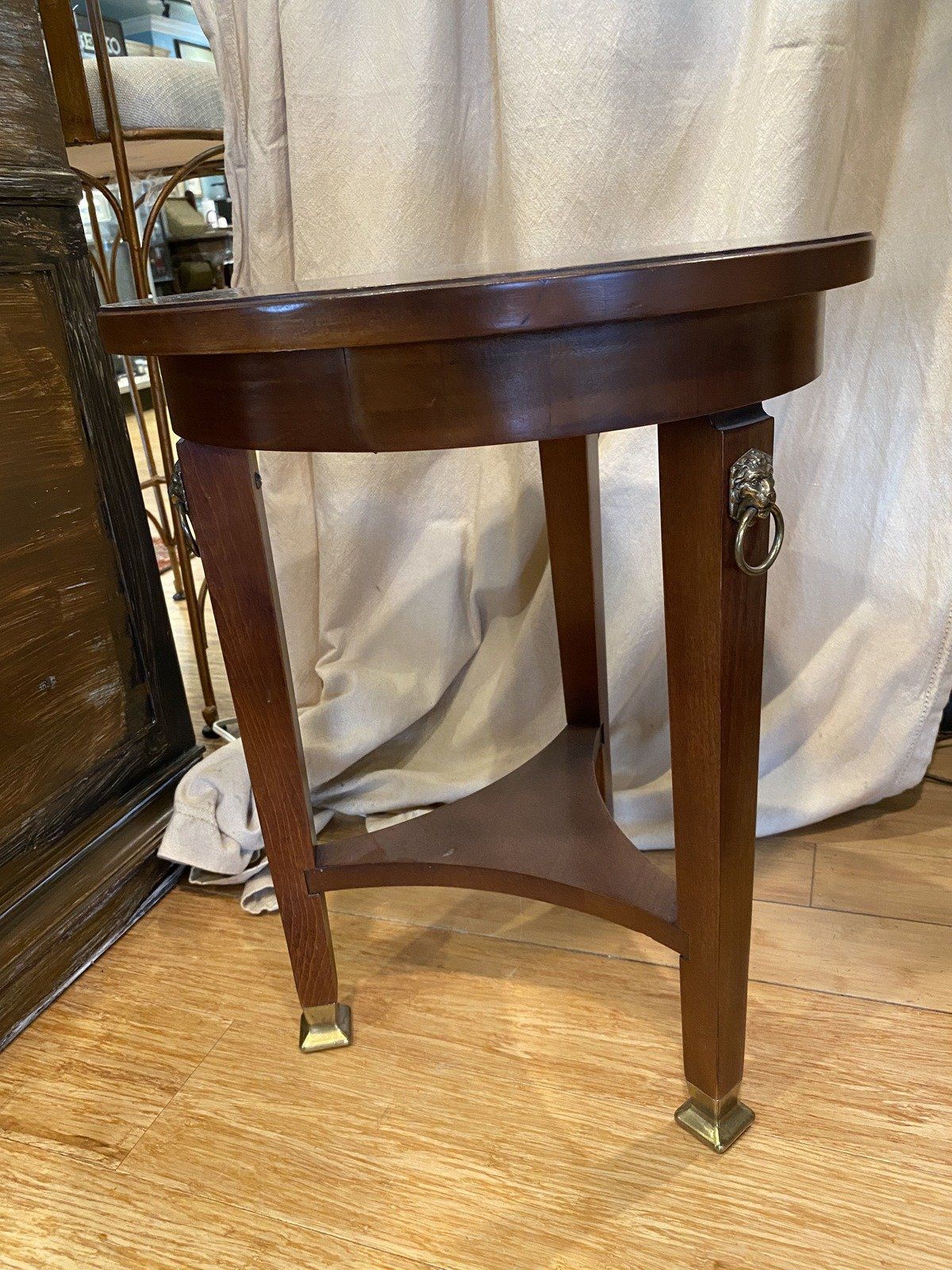 Antique Reproduction Lion Head Motif Side Table 4