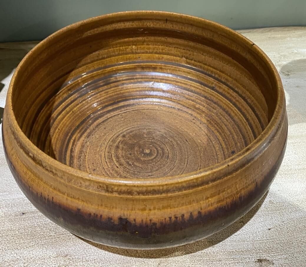 Pottery Bowl by Mississippi Artist Joe Stribling Signed 2