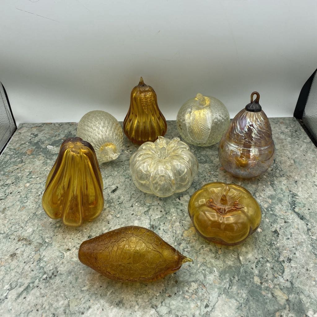 Art Glass Blown Fruit and Gourds #1176 (each)