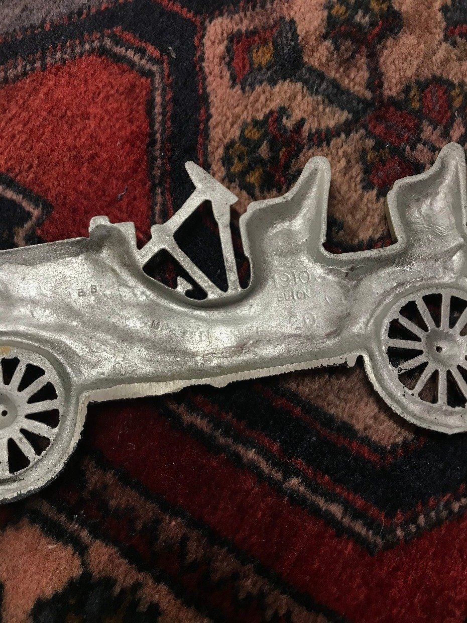 Vintage Style 1910 Buick Midwest Pewter Wall Decoration 3