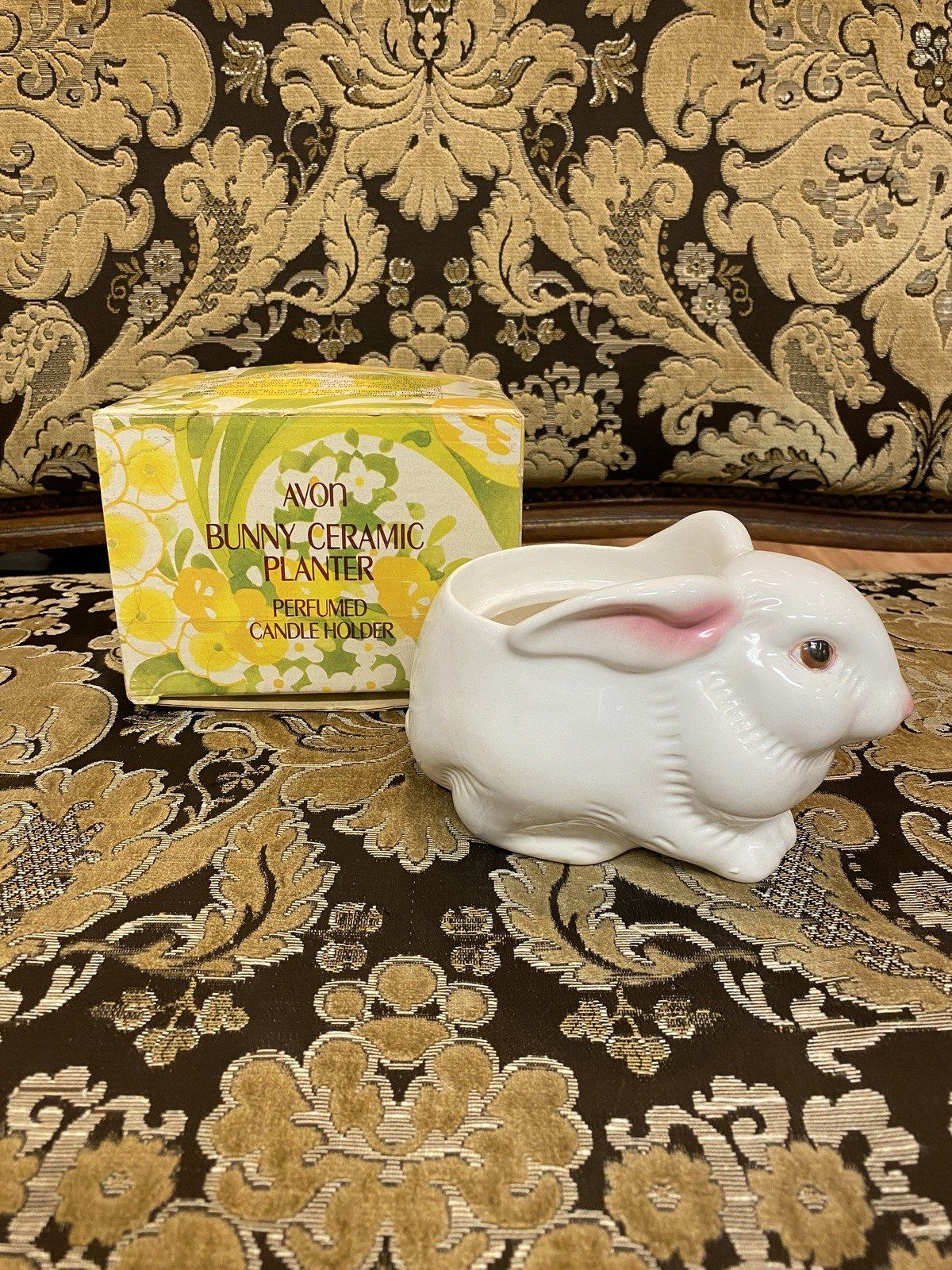 Vintage Avon Bunny Rabbit Planter + Orig. Box