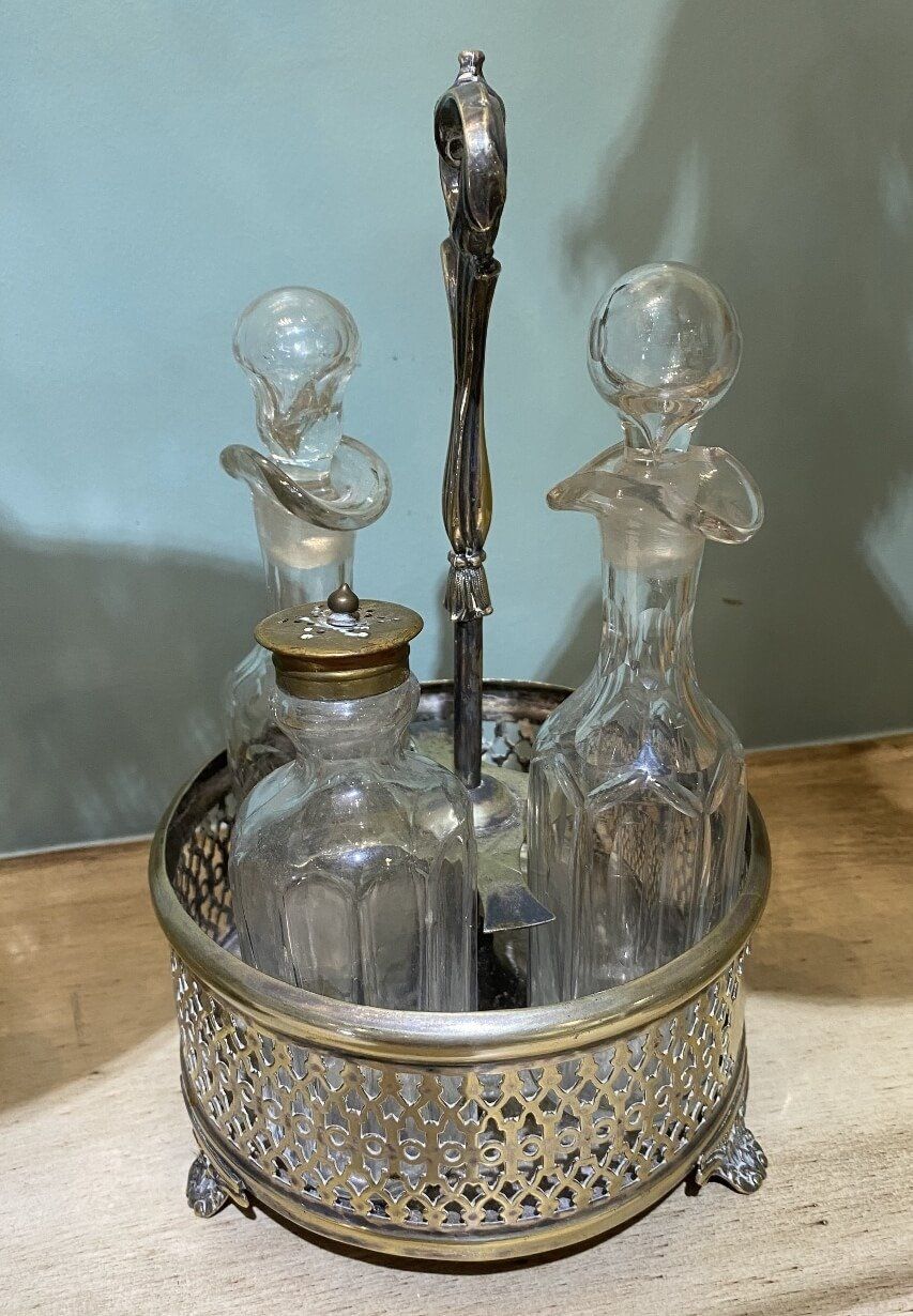 Silver Plate Cruet Set