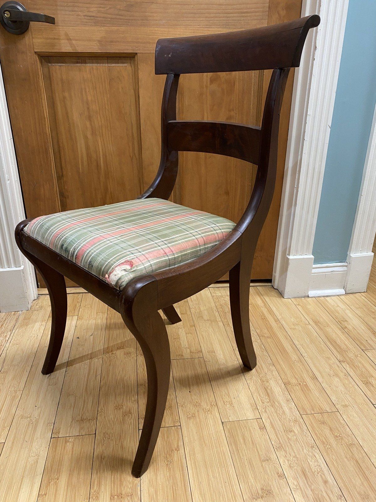 Regency Mahogany Side Chair #595 2