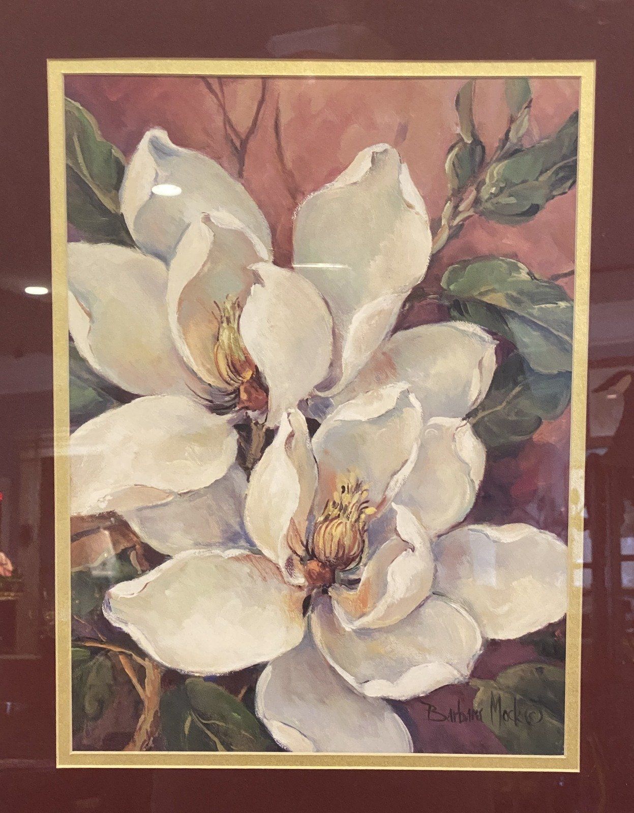Barbara Mock Magnolias Art Print 2