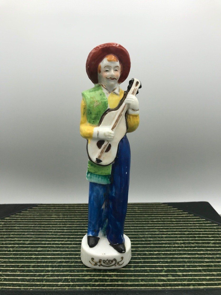 Occupied Japan Porcelain Mariachi Figrine