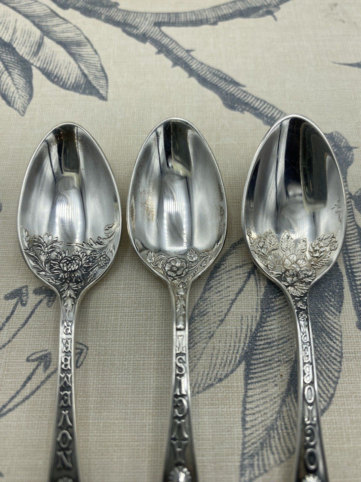 Sterling Silver Zodiac Motif Demitasse Spoons SOLD INDIVIDUALLY 3