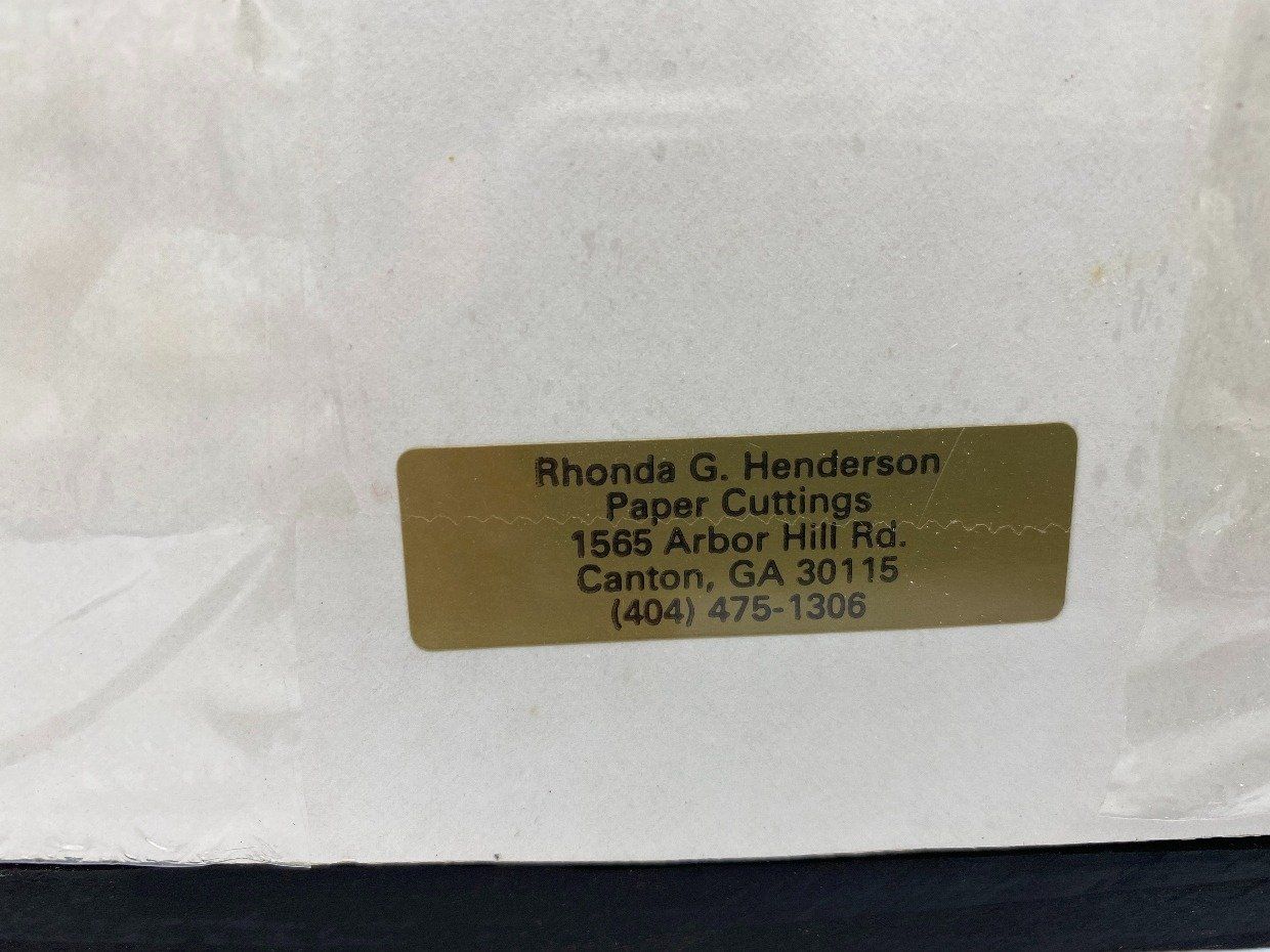 Framed Cow Scherenschitte/Silhouette Rhonda G. Henderson 4