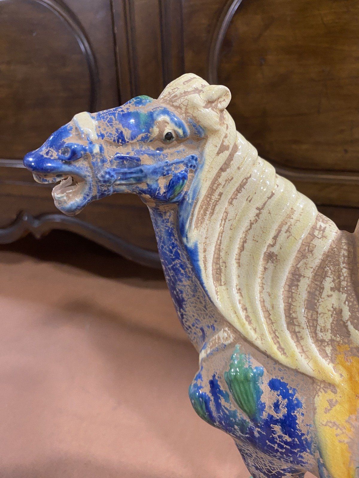 Ceramic Antique Vintage Repro Chinese Horse Statuette 10