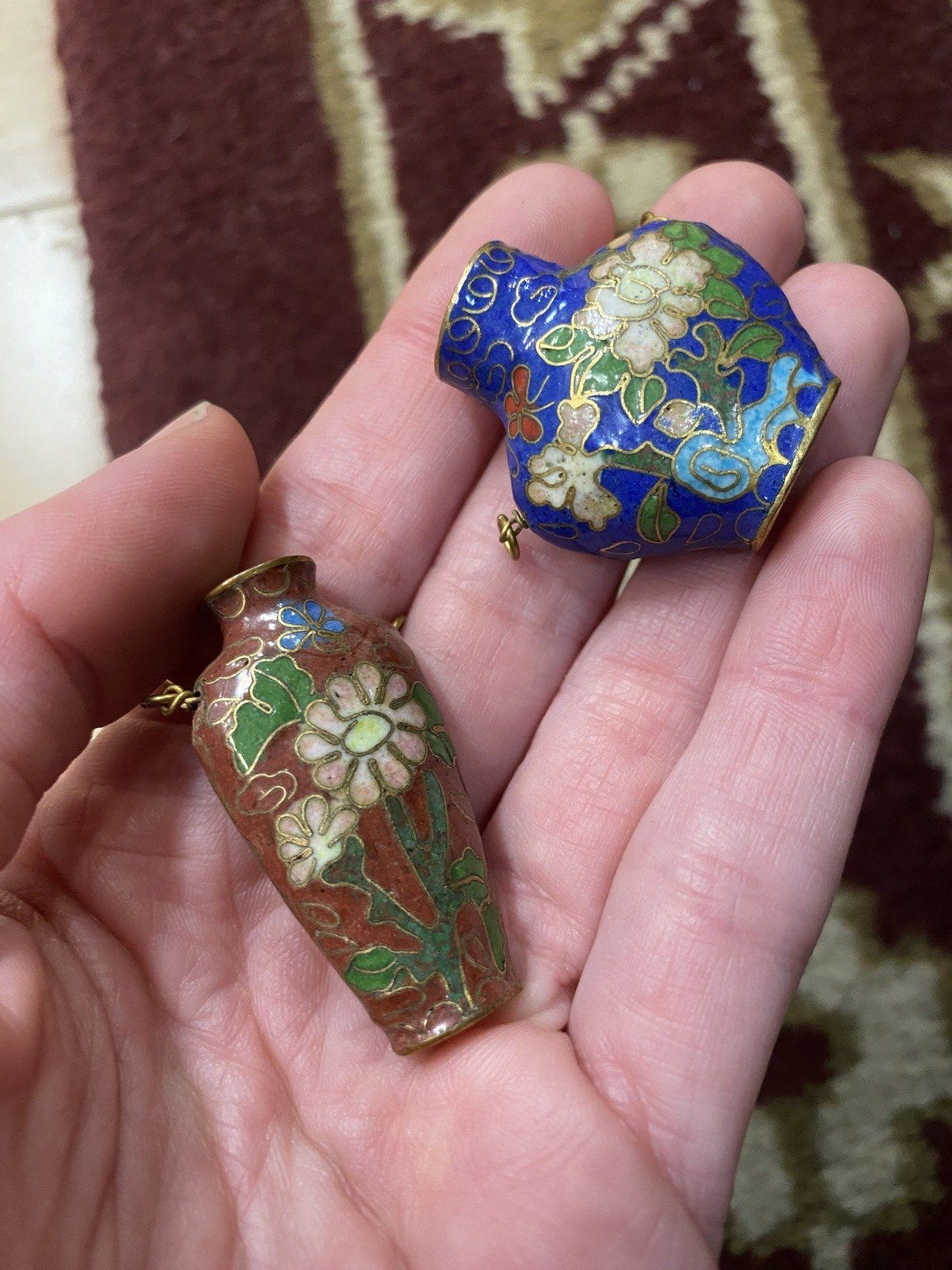 Vintage Mini Closionne Flower Vase Pendant 5