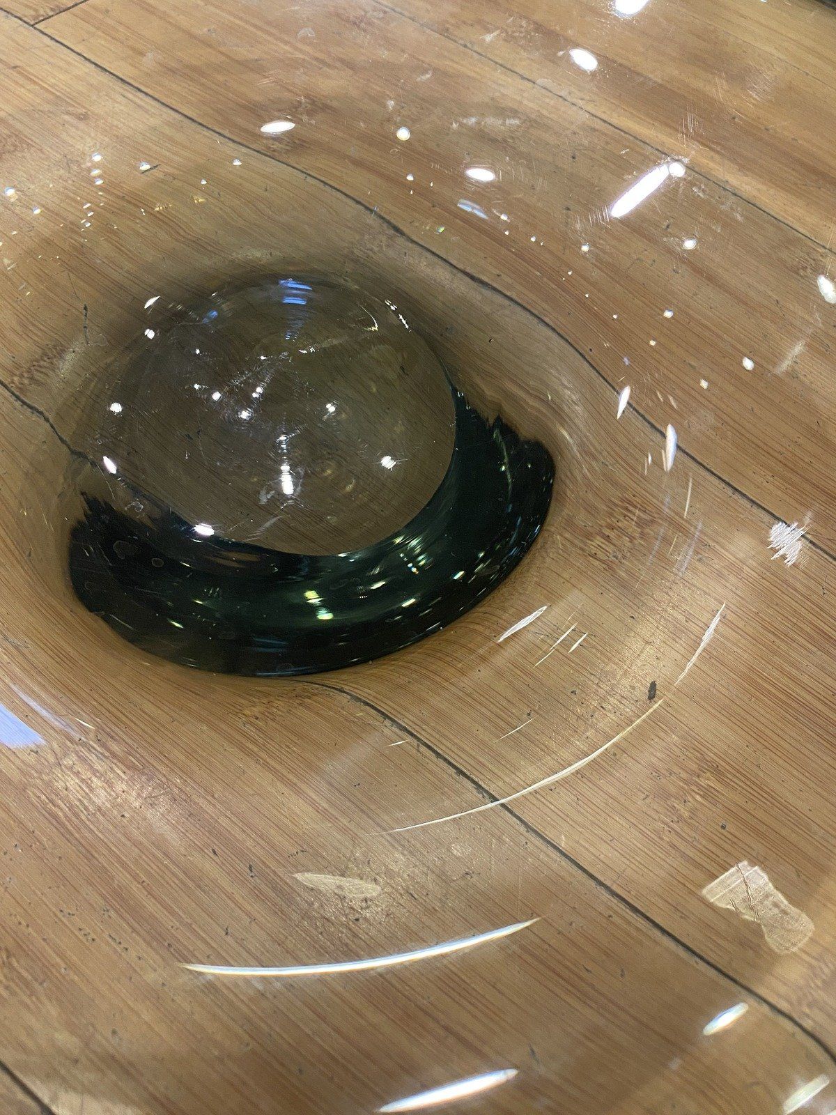 Signed Per Lutken Holmegaard Swedish Mid Century Modern c.1957 Smoky Art Glass Centerpiece Bowl 4