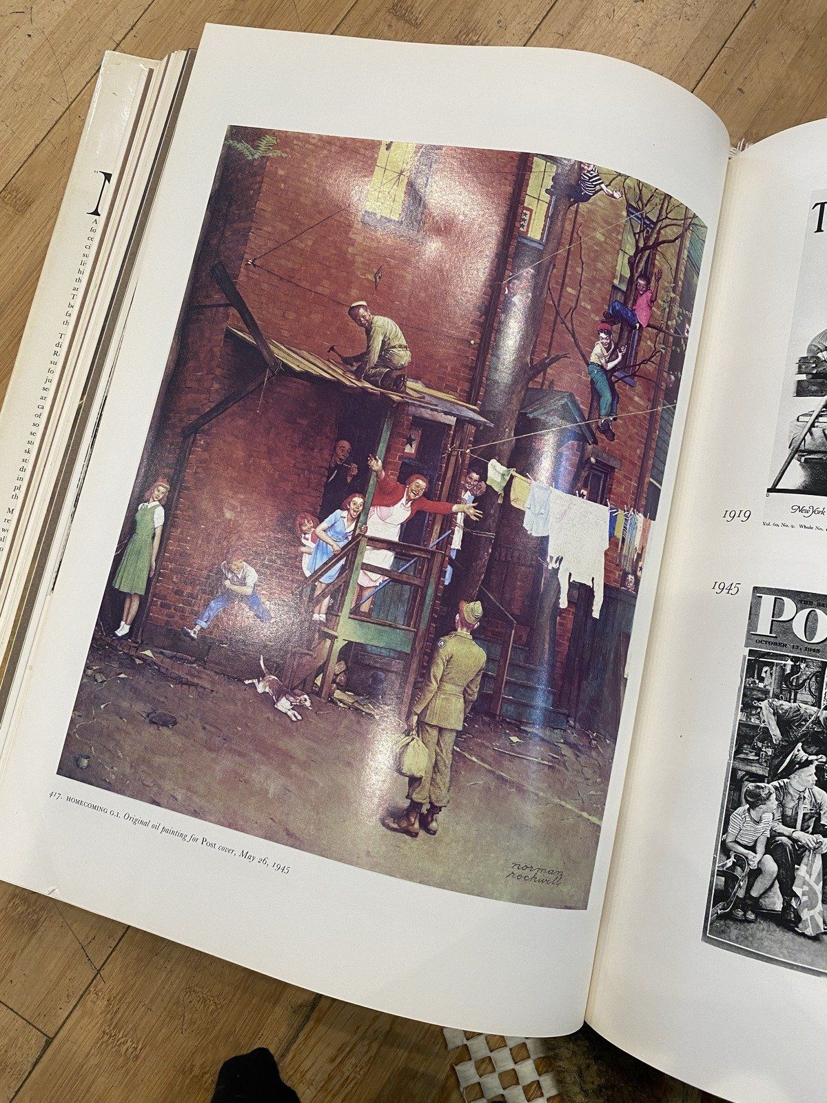 c.1970s Normal Rockwell XL Portfolio Print Coffee Table Book 5