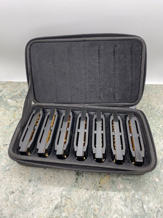 Hohner Set of Various Note/Key Harmonicas + Travel Case 5